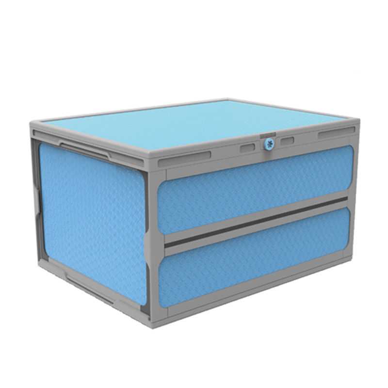 Màu xanh lam 300kg Đang tải Hộp nhựa Coaming Hộp Pallet nhựa có thể gập lại Coreflute
