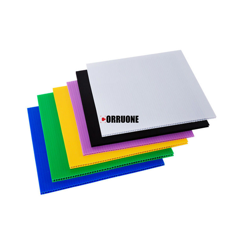 PP 4x8 4mm 5mm Bảng Correx Bảng trắng Correx Fluted Tùy chỉnh