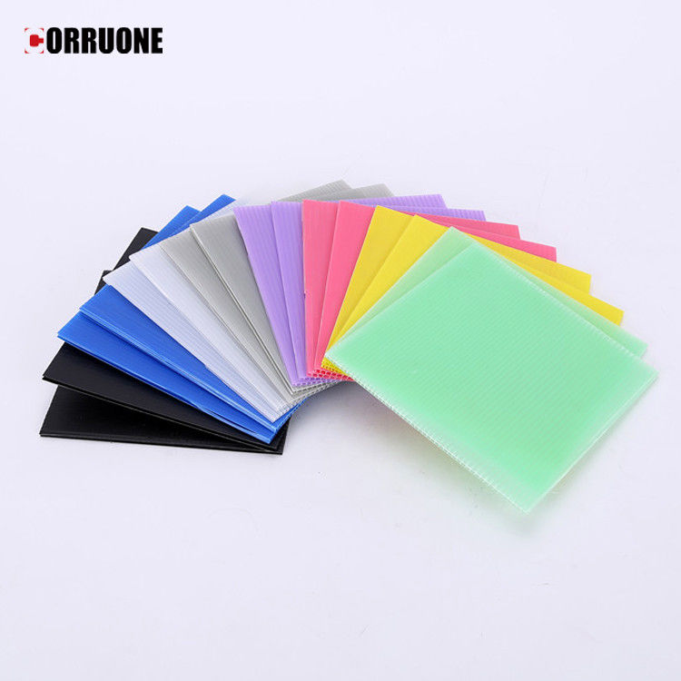 PP 4x8 4mm 5mm Bảng Correx Bảng trắng Correx Fluted Tùy chỉnh