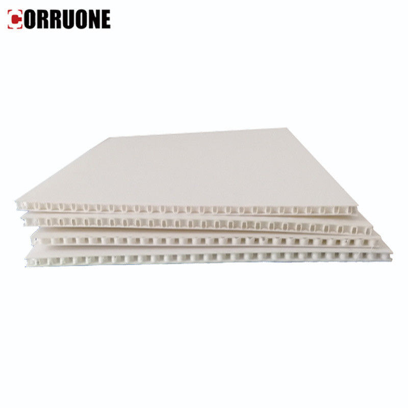 6 mm 12 mm Bảo vệ sàn Correx Tấm Corflute trắng chống cháy