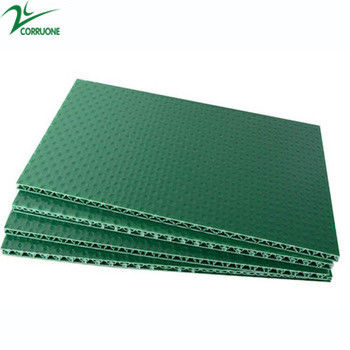 Tấm nhựa sóng màu 4 X8 PP Honeycomb Panel Green
