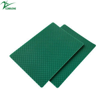 Tấm nhựa sóng màu 4 X8 PP Honeycomb Panel Green